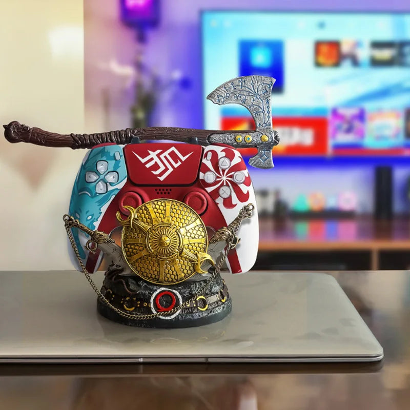 God of War Game Controller Holder for PS5/XBox/PS4 Gamepad Stand Desktop Decoration Anime Universal Bracket Gaming Accessories