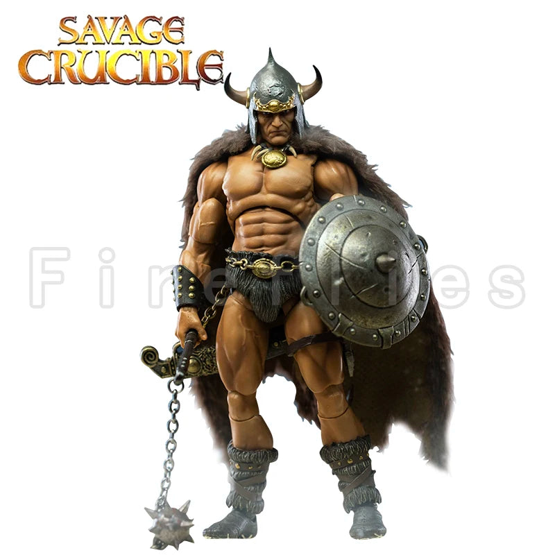 1/12 7inches Harbinger Studios Savage Crucible Action Figure Wave 2 Jaeger Nashom Krieger Whoman Barbarian Anime Model Gift