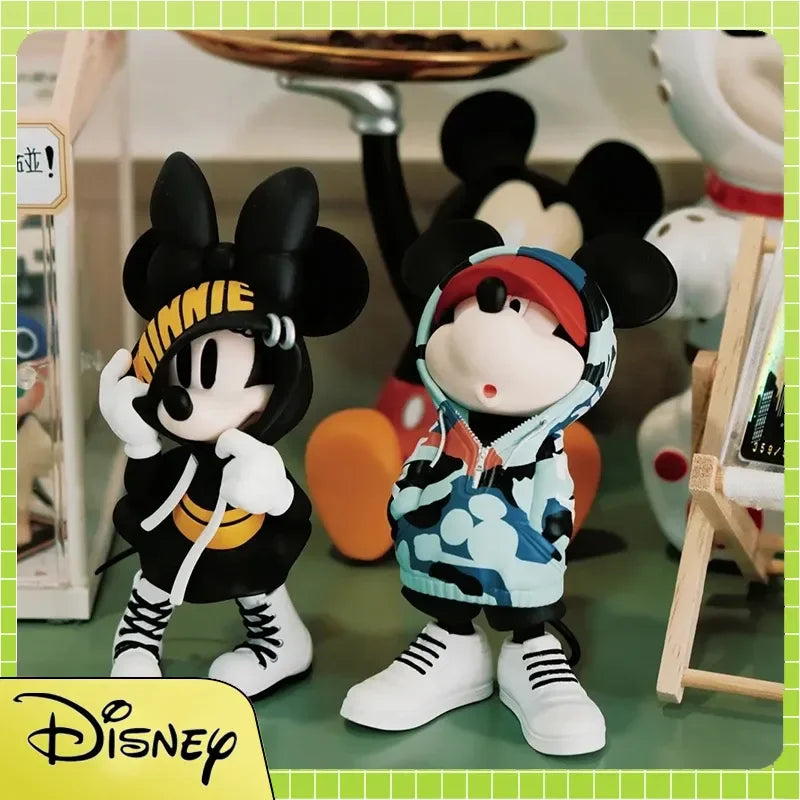 New 15cm Disney Mickey Minnie Mouse Action Figure Magic Storm Trendy Collection Pvc Model Statue Toy Collectible Decor Doll Gift