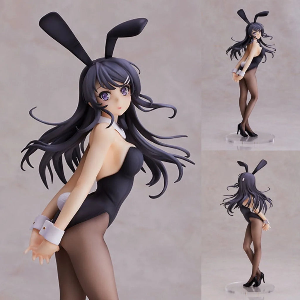 25CM Anime Seishun Buta Yarou wa Bunny Girl Senpai no Yume wo Minai Sakurajima Mai Figure 1/7 Bunny Girl ver Doll Toys Action