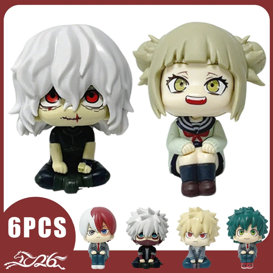 In Stock New Anime My Hero Academia Midoriya Izuku Bakugou Katsuki Ochaco Uraraka Anime Figure Toys for Kids Christmas Gift