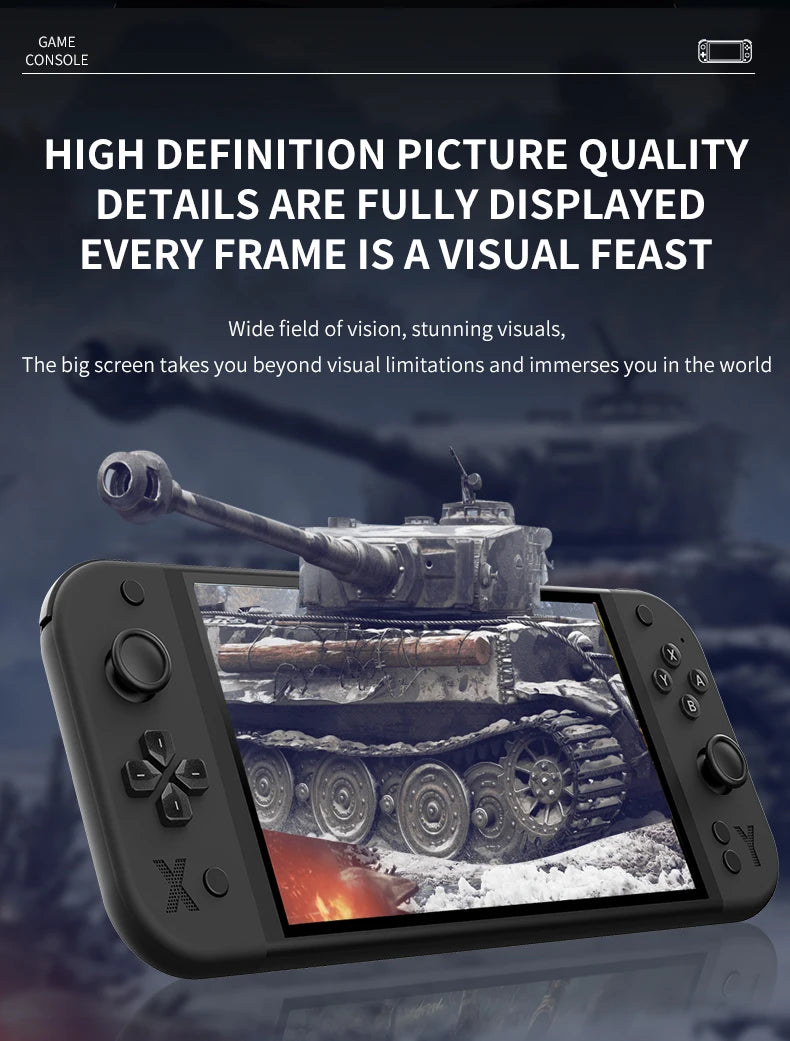 64GB 4000mAh portable handheld game console arcade high-definition For PSP/PS1