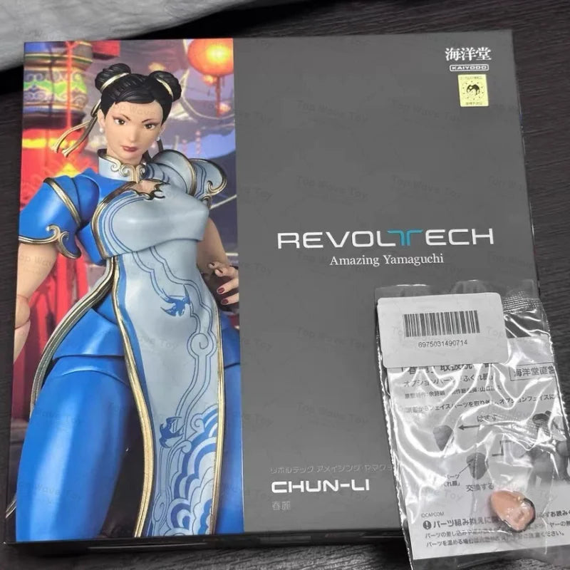 2026 NEW Original KAIYODO Revoltech Amazing Yamaguchi  Amazing Revoltech Street Fighter 6 Chun Li Action Figure Toy Model Toy