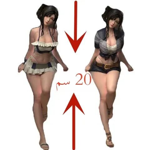 High Precision Resin White Model Final Fsy Tifa Anime Assembly Figure 3D Printing Collectible Statues Adult Toys