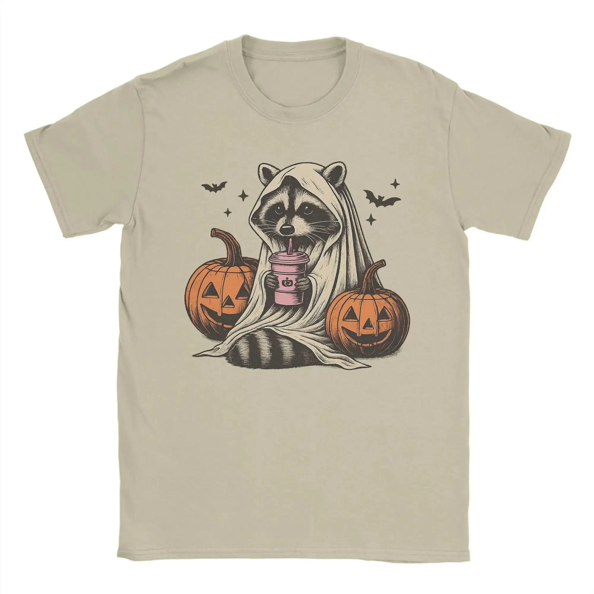 Loween Skeleton Trump Pumpkin Ghost Funny T-irt Damen Ciwalk PU Leder Neun Sve Rund Ne Cleanfit Sle
