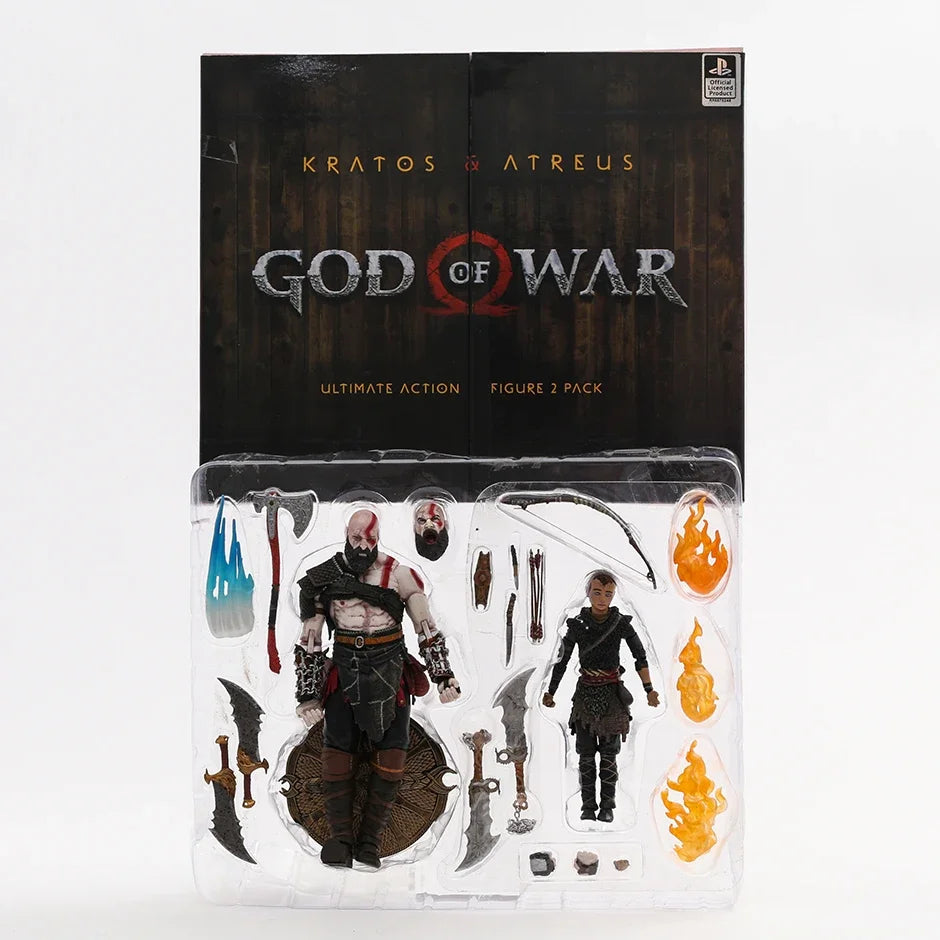 NECA God of War Kratos & Atreus Figurine Collection Action Figure Model Toy Gift