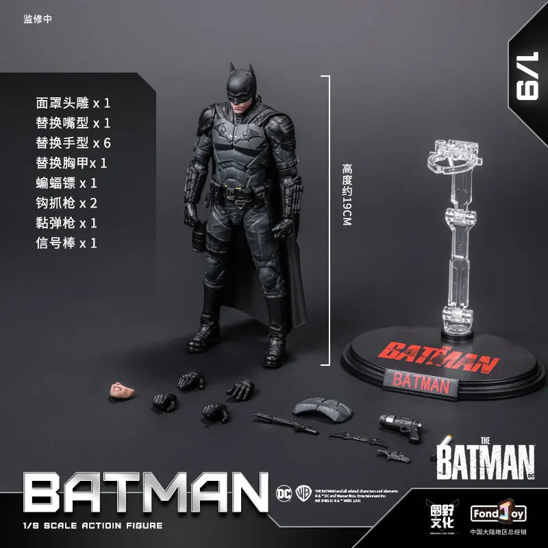 FondJoy Batman Figure Set, Metal Accessories for Enhanced Texture, Poseable Classic Battle Stances, Multiple Armor Versions