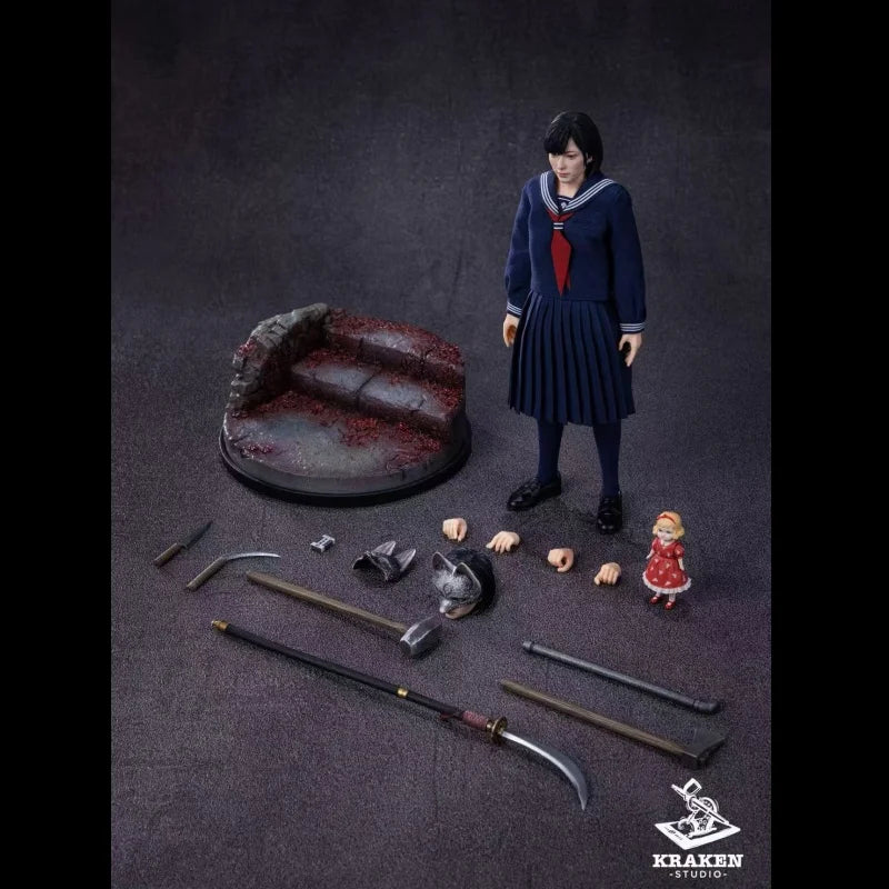 Pre Sale Of Genuine Silent Hill F Shimizu Hinako Sailor Suit Campus Women 1/12 Movable Doll Figurine Model Collection Toys Gifts