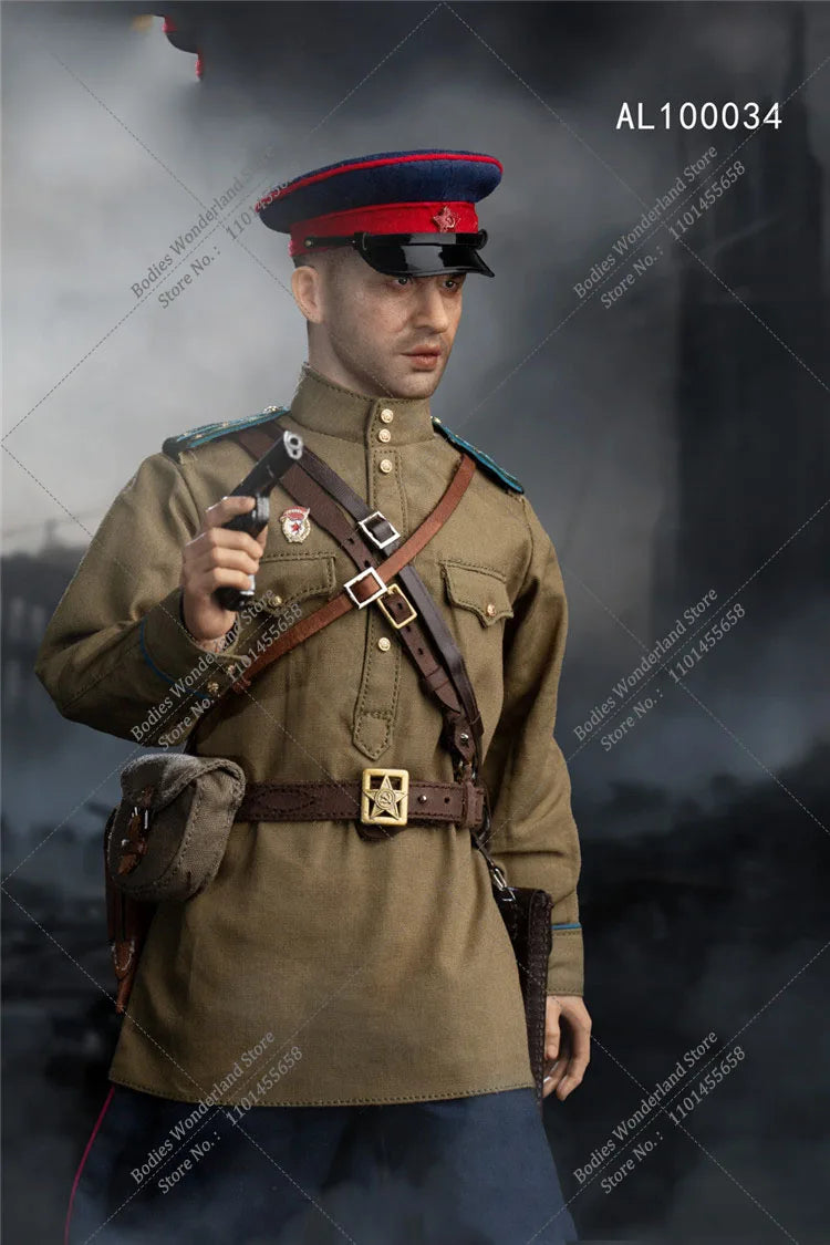 Original Alert Line AL100034 1/6 Scale WWII Soviet NKVD Officer Female Solider Full Set with Weapon Model for Fans Gifts