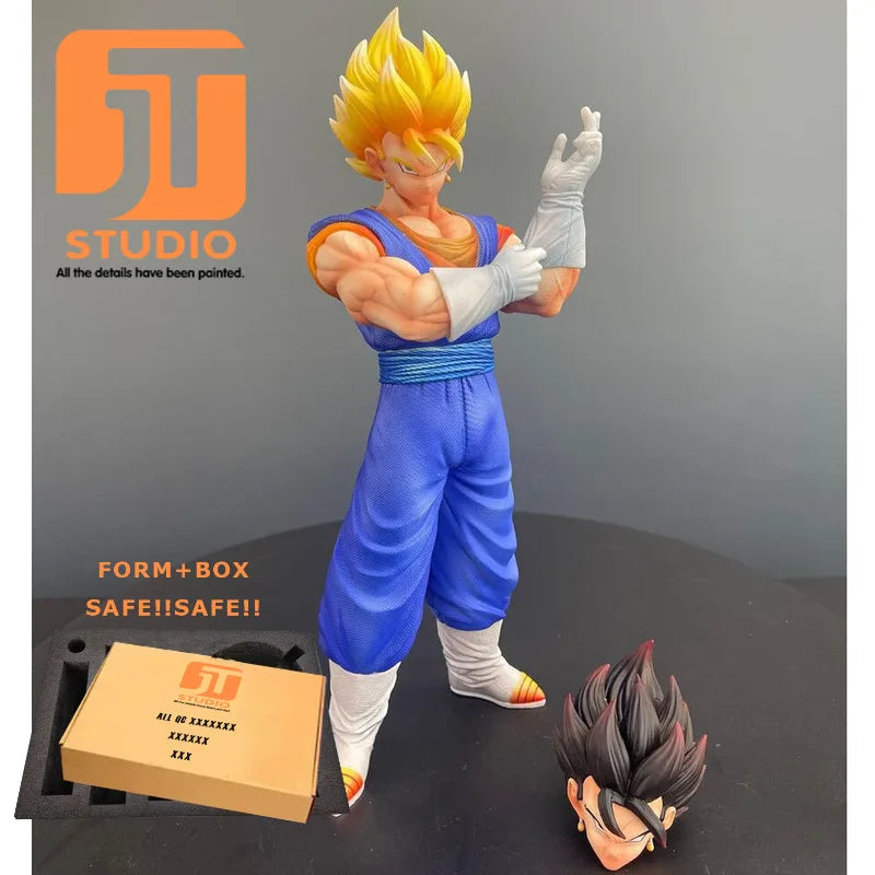 JT Studio Dragon Ball Z Goku Vegeta Gogeta SSJ1 SSJ2 SSJ4 SSJ3 Vegetto Dragonball Anime Model Figure GK Statue DBZ Figurine Toys