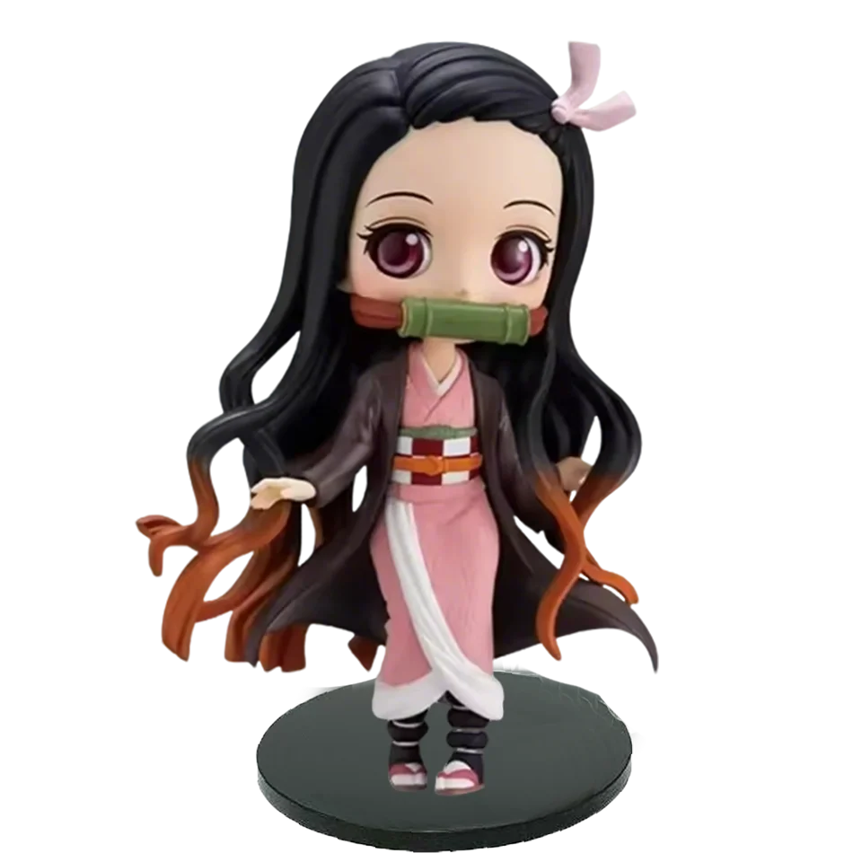 Anime Figure Demon Slayer Figures Kimetsu No Yaiba Doll Tanjiro Nezuko Zenitsu Figurine Inosuke Warrior Action Figure Model Gift
