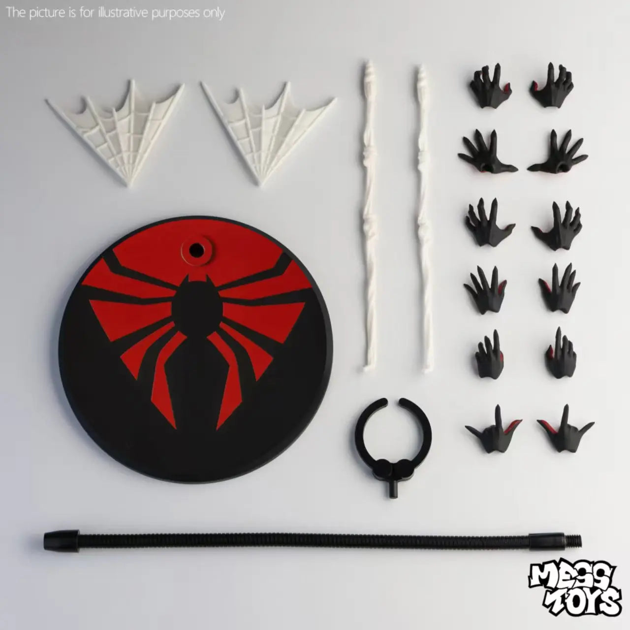 MessToys Superior Spiderman Figure Mess Toys Kaine Parker Spider Man Action Figure CT Toys Figurine Statue Model Gifts Kid Toy