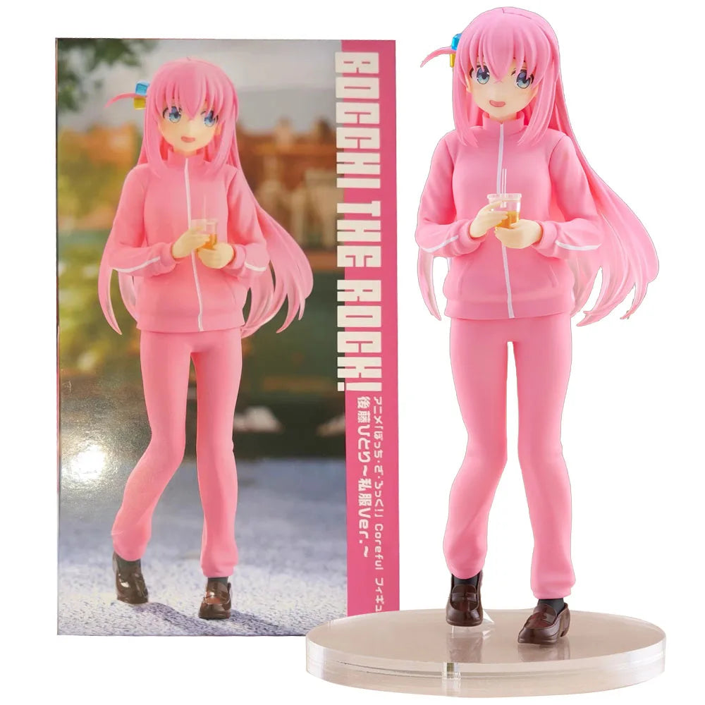 18 см BOCCHI THE ROCK Аниме фигурка Gotoh Hitori ActionFace сменяемо момиче китарист настолен компютър × украса колекции модел кукла играчка