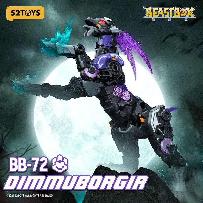 52TOYS Beastbox BB-72 DIMMUBORGIR, Deformationsspielzeug, Actionfigur, Sammlerstück, umwandelbares Spielzeug, Mecha-Roboter
