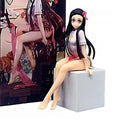 14CM Dämon Slayer Anime Figur Kamado Nezuko Instant Nudel Cheongsam Mädchen Modell Spielzeug PVC Action Figur