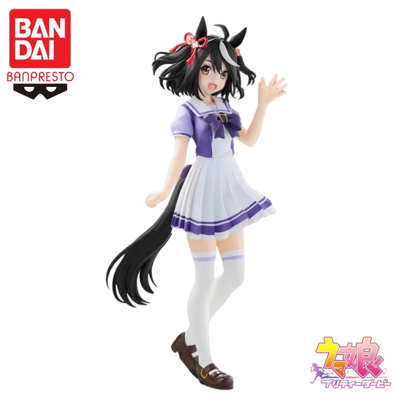 In Stock Bandai Original Banpresto Pretty Derby Kitasan Black Action Figure Model Doll Brand New Boxed Anime Action Figures Toys