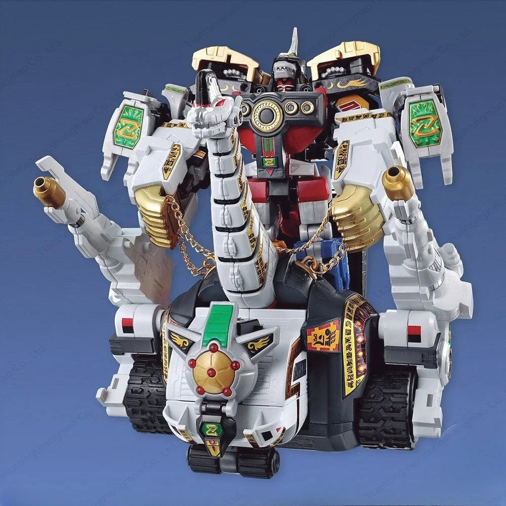Bandai Original Smp Kyouryuu Sentai Zyuranger Dragon Caesar Juukishin Mega Zord Collectible Assembly Figures Model Toys