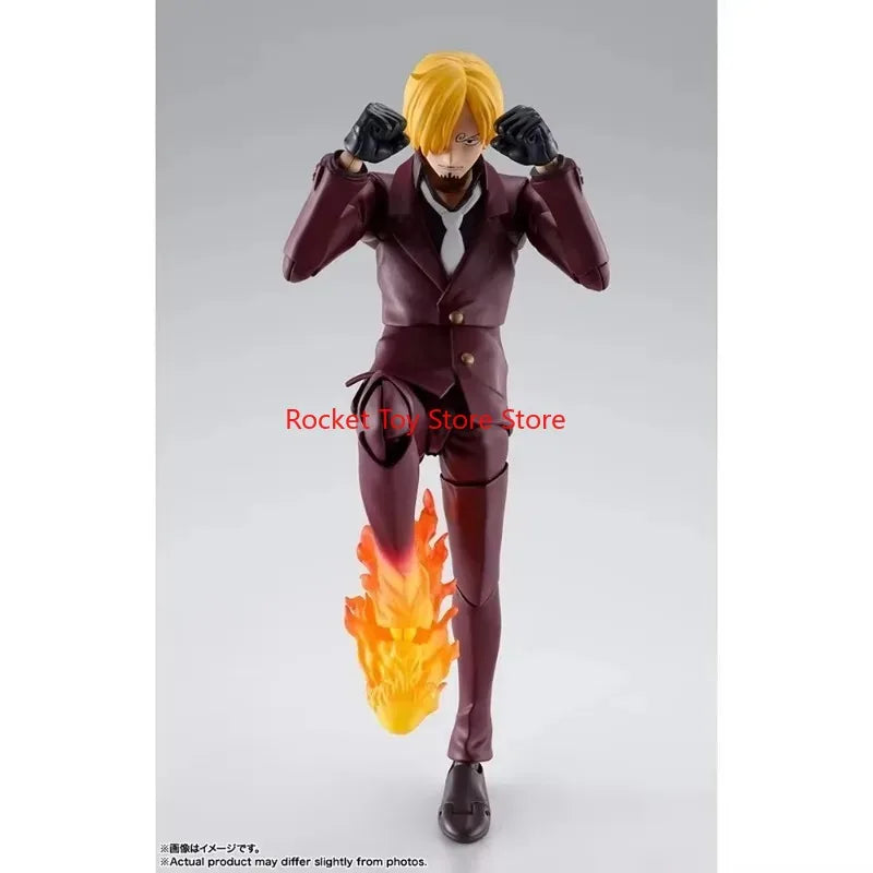 In stock  Bandai S.H.Figuarts une pièce Raid Sanji sur Onagashima figurine d'anime modèle d'action figurales Brinquedos jouets