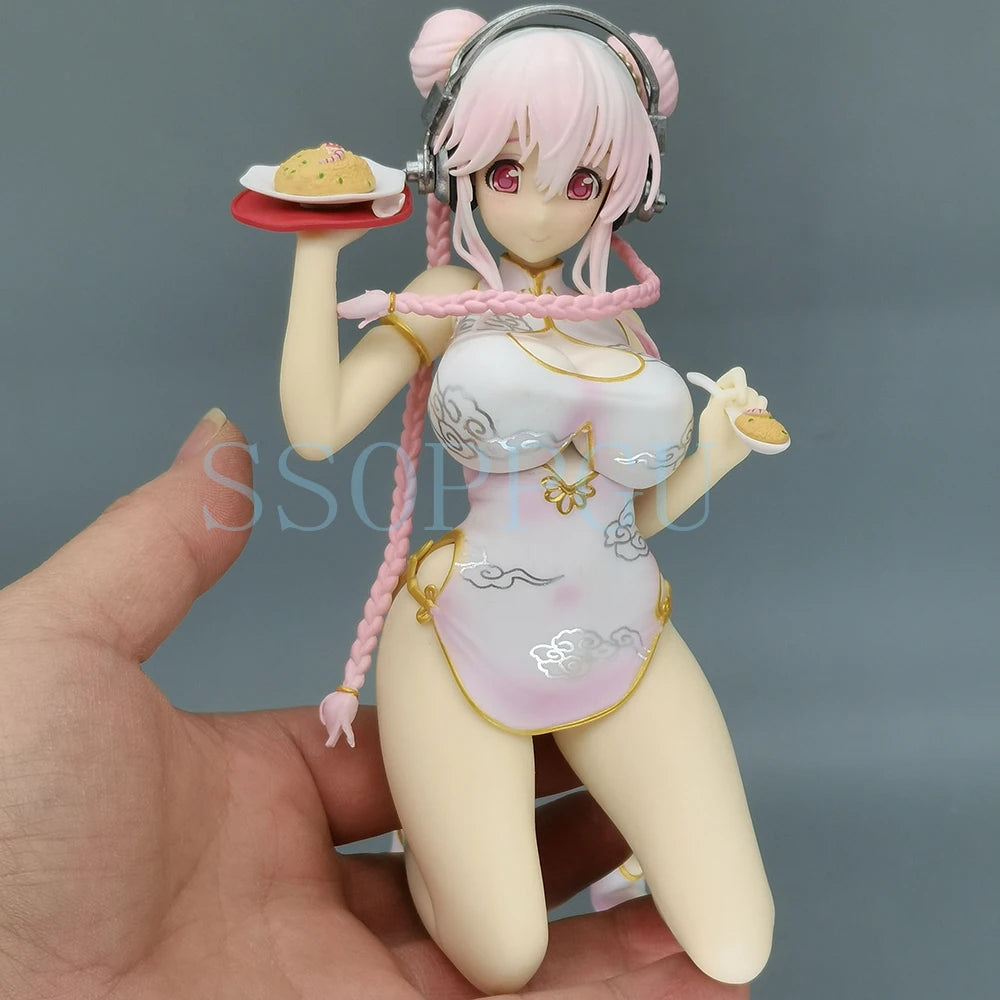 Emontoys Sonicomi SUPER SONICO Figur Cheongsam 1/7 Anime Girl PVC Actionfigur Spielzeug SONICO Statue Spielsammlung Modellpuppe