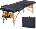 Portable Massage Table 24 Wide Lash Bed with Adjustable Height and Folding Design for Spa Use, Includes Non-Woven Carry Bag