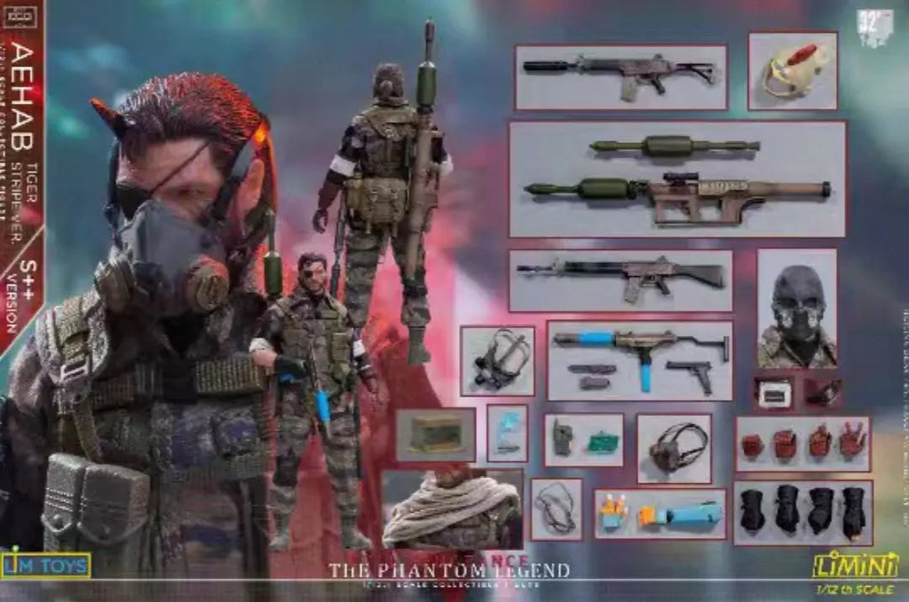 In-stock LIMTOYS Metal Gear Phantom Legend Old Snake Ishmael 2022 Improved Version S 1/12 Action Figure Model Collectible Gift