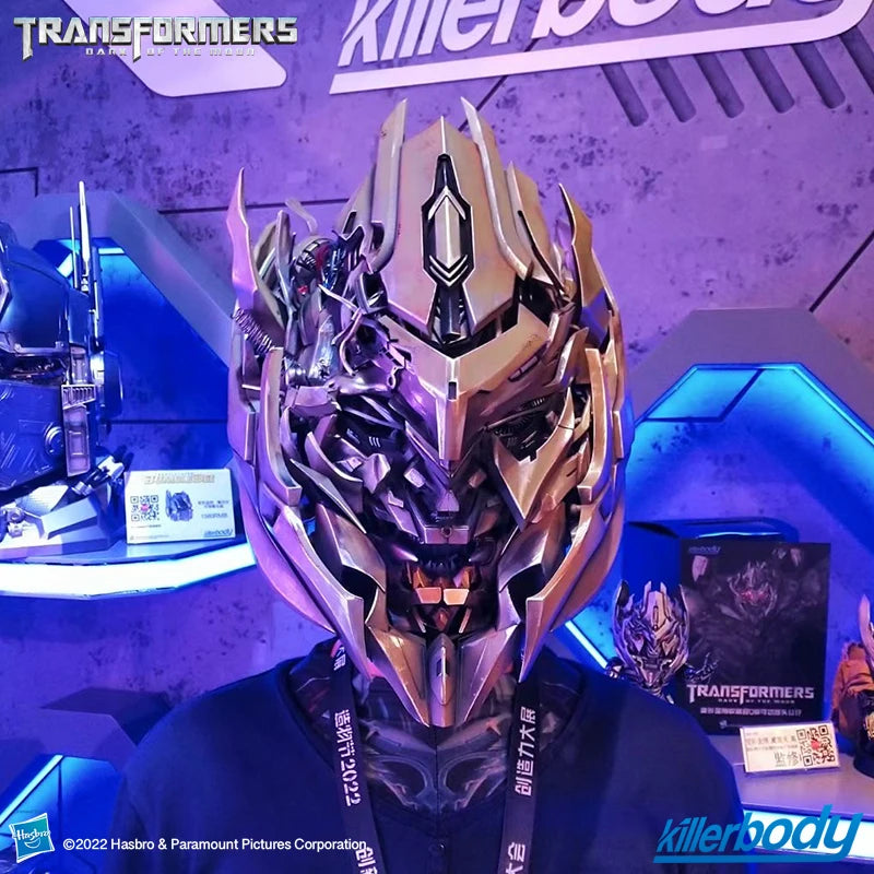 Transformers Megatron Cosplay Wearable Helmet The Same Voice Changer  English Control Toys
