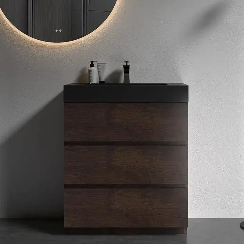 30 Inch Bathroom Vanity with Sink, Modern Small Bathroom Storage, Includes Overflow Feature