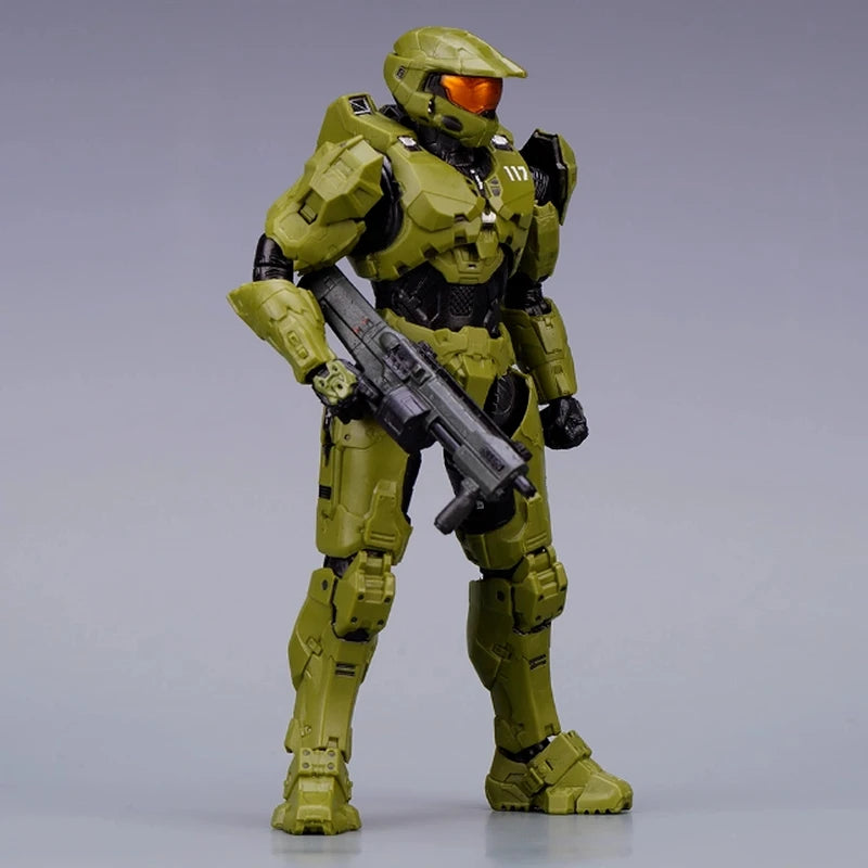 Game 18CM RE:EDIT Reach 1/12 SCALE MASTER CHIEF MJOLNIR MARK V1 Articulated Action Figurine Collectible Ornaments Cool Boys Gift