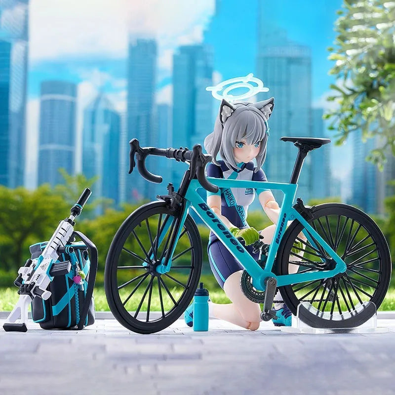 In Stock MAX Factory Original FIGMA 644 Sunawashi Shirako Cycling DX Edition Action Figure Model Gift for Kid Foam Box Packaging