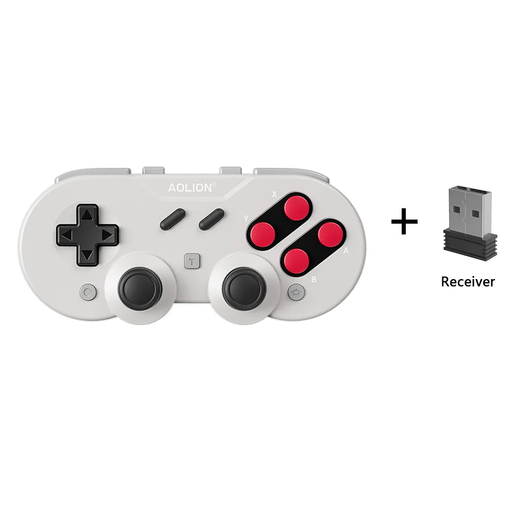 Aolion Wireless Retro Mini Game Controller Joypad Hall Effect Joystick For Switch Gamepad For PC Windows For NS Game Accessories