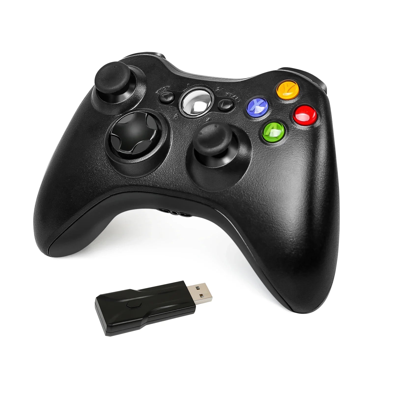For Xbox 360 PC Gamepads 2.4G Wireless Gaming Controller Supports Microsoft Windows Joystick Dual Vibration
