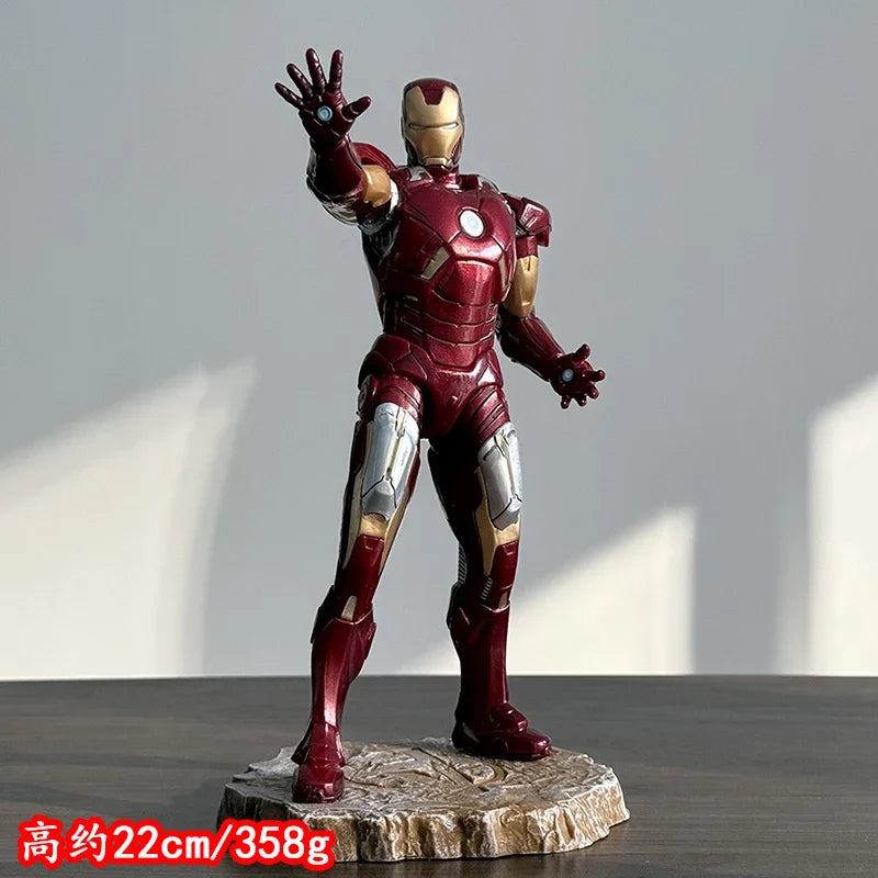 Avengers Figur Iron Man Actionfigur Black Panther Tony Stark PVC Modell Statue Sammlung Dekoration Spielzeug Geschenk Puppe Ornamente