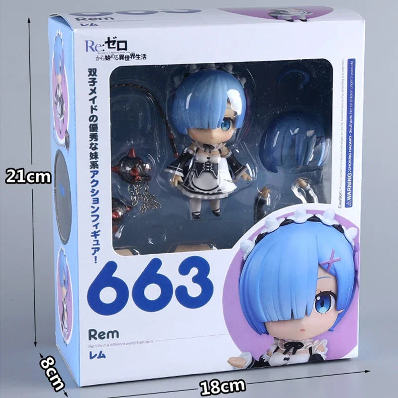 KDcolle Re:ZERO Starting Life in Another World Anime Figure Rem Sleep Sharing Action Figure Ram/Emilia Figurine Model Doll Toys