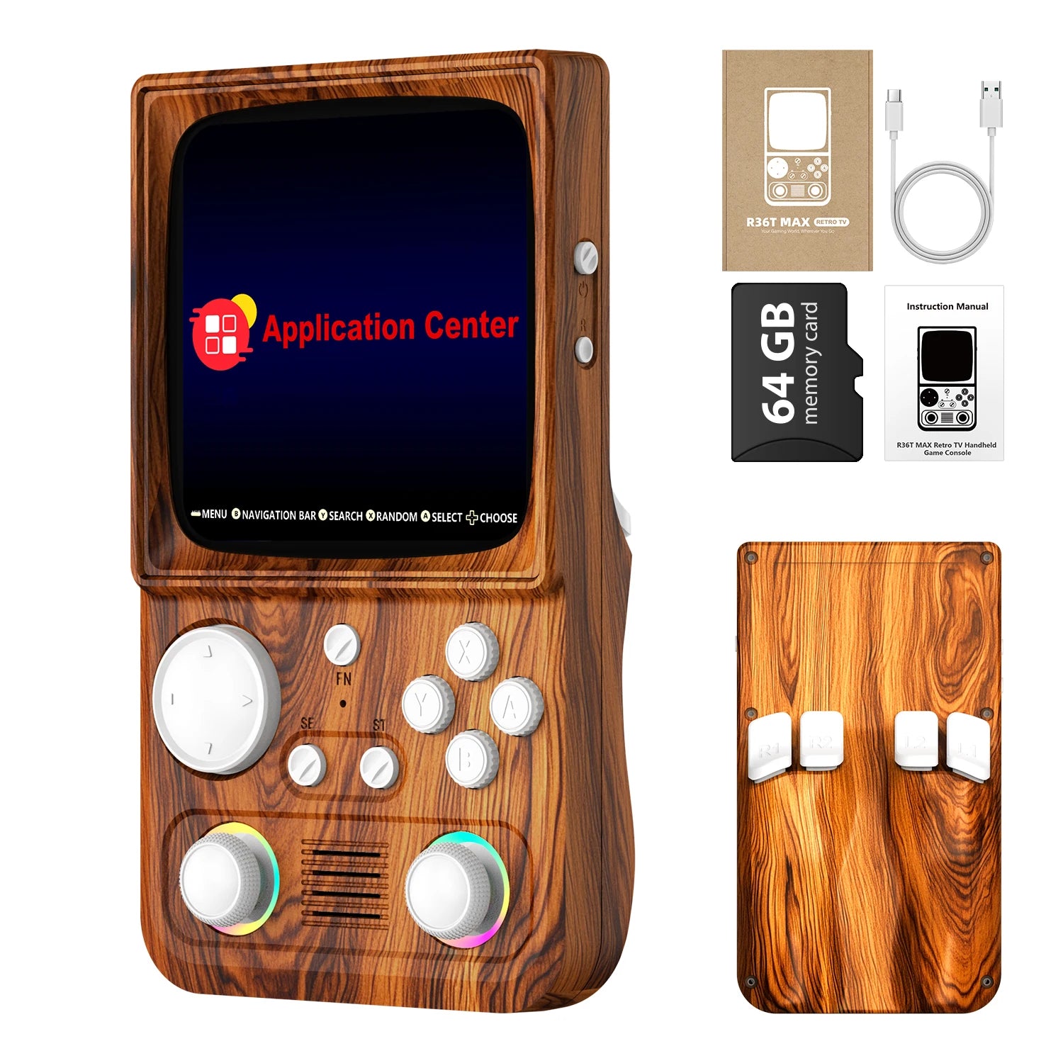 AISLPC R36T MAX Retro Handheld Game Console EmuEMEC System 20000+Games 4.0'' IPS Screen Supports 5G Portable Pocket Video Player