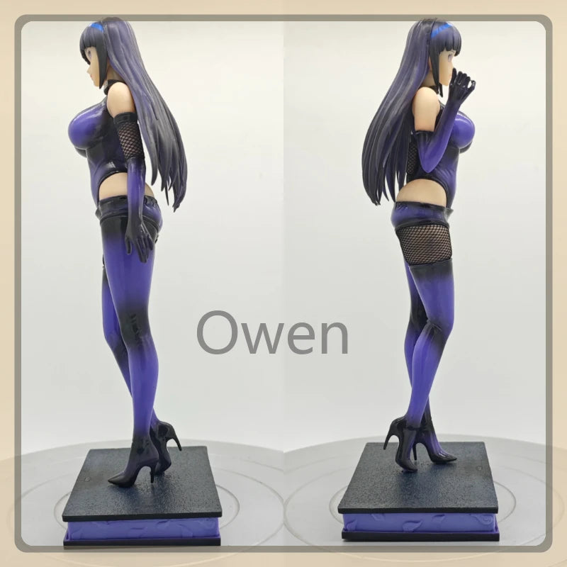 Naruto Shippuden Anime Sexy Hyuga Hinata Figure Latex Catsuit Haruno Sakura Action Figures PVC Statue Collection Model Toys Gift