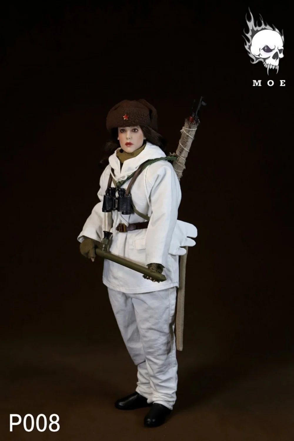 In Stock MOETOYS P008 1/6 Scale Soviet Female Snow Sniper Female Soldier Full Set for 12inchs Action Figure Model Toys