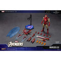Original ZD TOYS MARVEL Iron Man MK85 2.0 Glowing Version Anime Figure Toys Model Collection