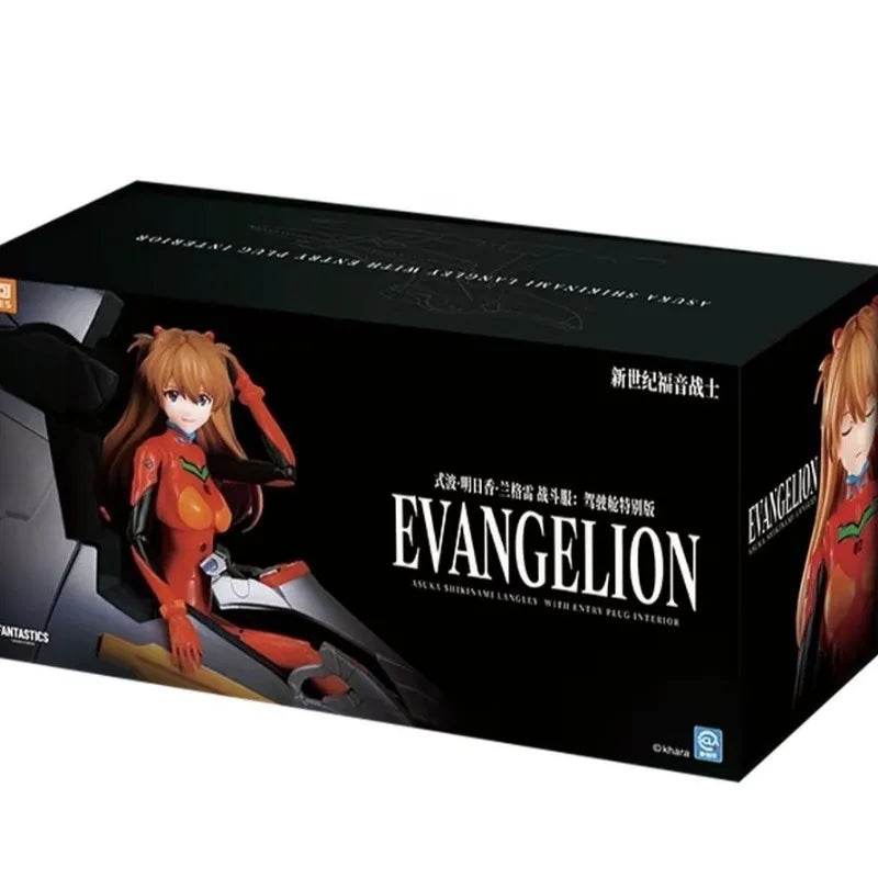 Neon Genesis Evangelion Animation Miracle Edition Asuka Battle Suit Cockpit Special Edition Movable Figure Desktop Ornament Gift