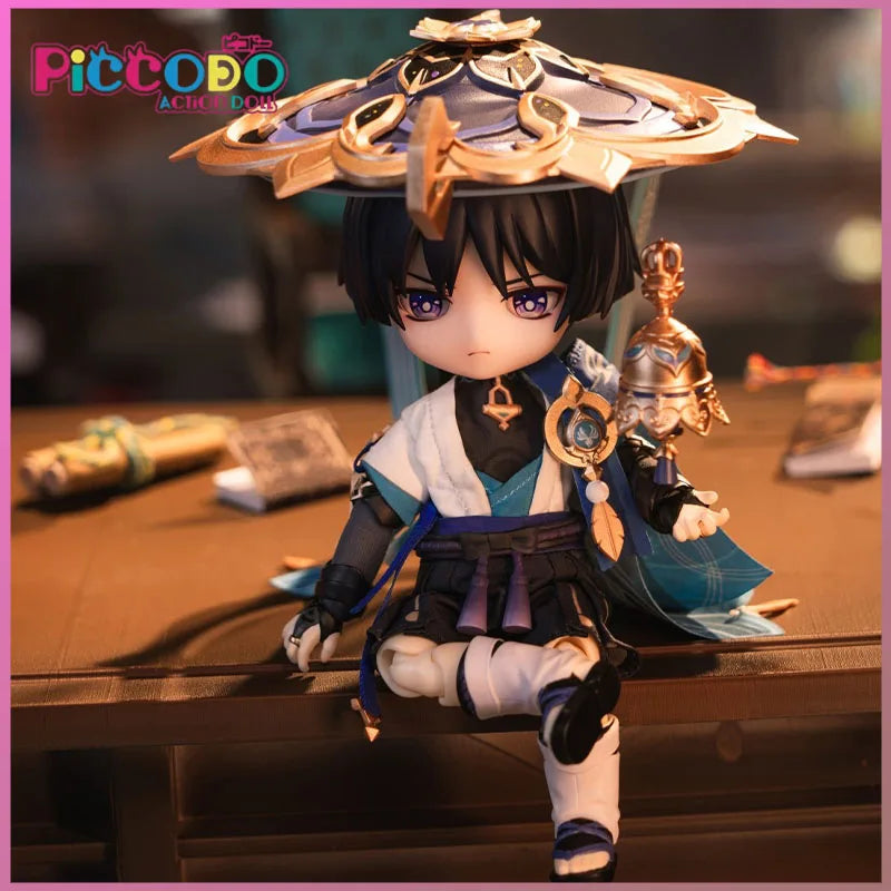 Nendoroid Genshin Impact Wanderer Collectible Action Figure Model Toy Cute Desktop Decoration Gift for Anime Game Fans original
