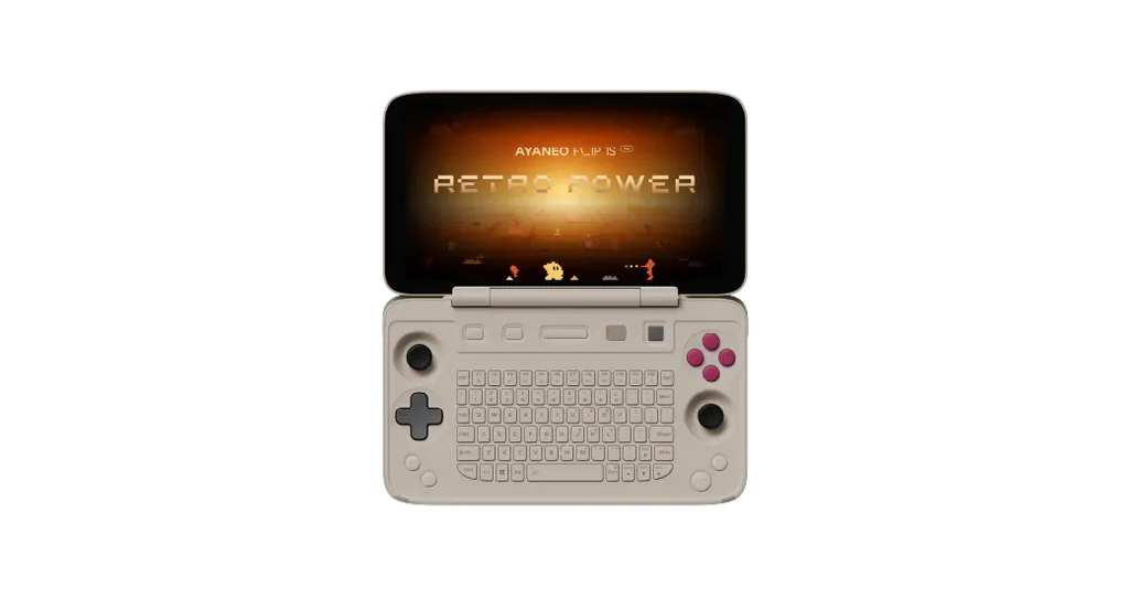 AYANEO FLIP 1S KB  Flip Game Console 7" 1080P 144Hz OLED Screen Portable Handheld Console HX370 8840U With Keyboard Game Machine