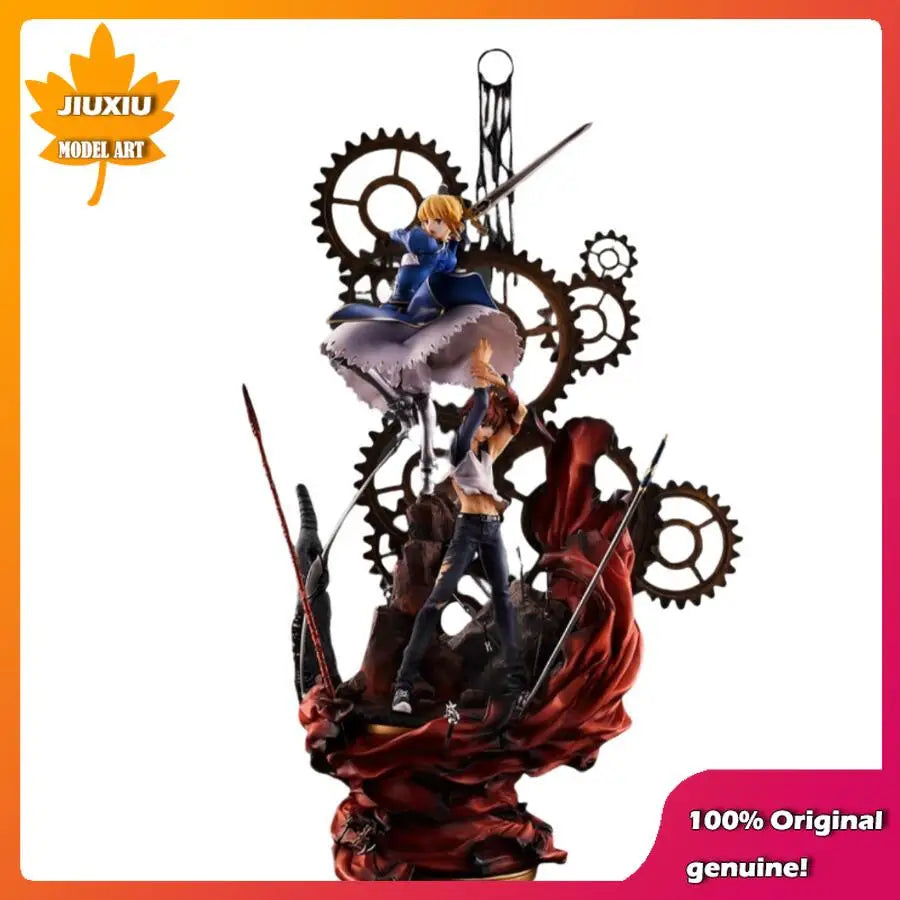 Fate/FGO 15. Jubiläum Saber und Emiya Shirou 59 cm PVC Actionfigur Anime-Figur Modell Spielzeug Sammlerpuppe Geschenk