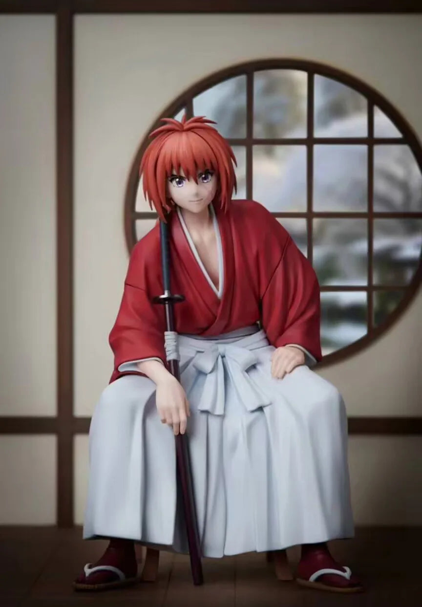 15.5cm 2025 Promotional lowest price Japanese original anime figure HIMURA KENSHIN action figure collectible model toys for boys