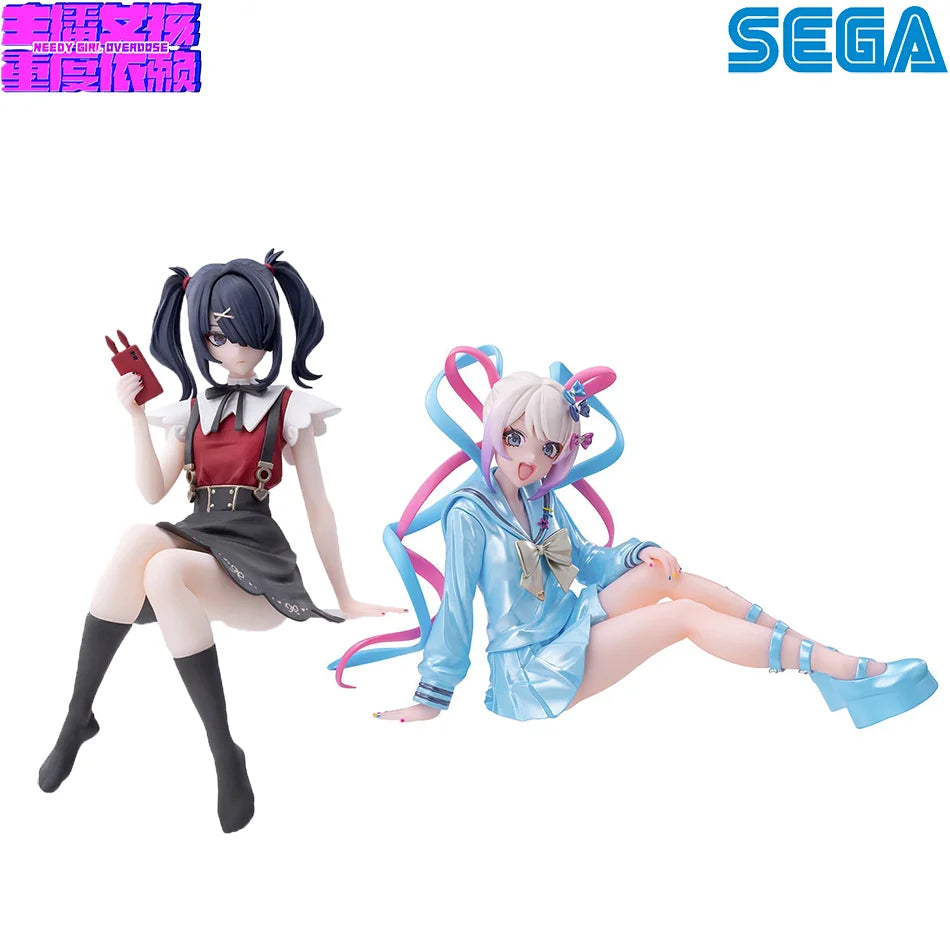 14CM Аниме NEEDY GIRL OVERDOSE Noodle Stopper Фигура KAnge Седнала Анимационна Модел Играчка Подарък Колекция Декоративни Орнаменти
