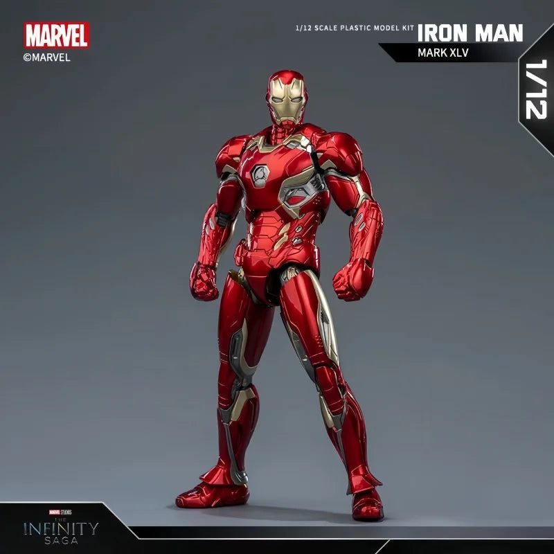 2025 New Original Fondjoy Iron Man MK45 Model Kit 1/12 Infinity Saga Ironman Assembly ABS Joint Movable Kid Toy Customized Gifts