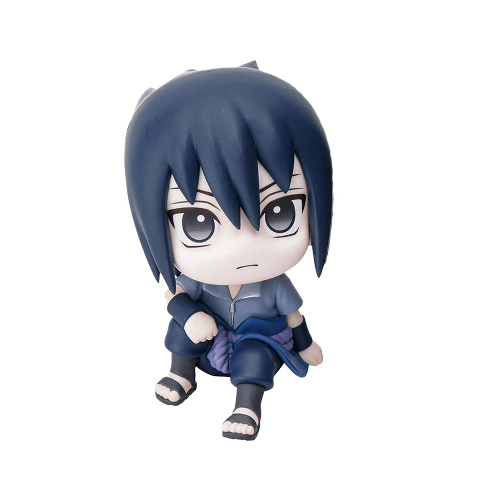 HOT Naruto Anime Figure Naruto Kakashi Action Figure Q Version Kawaii Sasuke Itachi Figurine Car Decoration Collection Model Toy