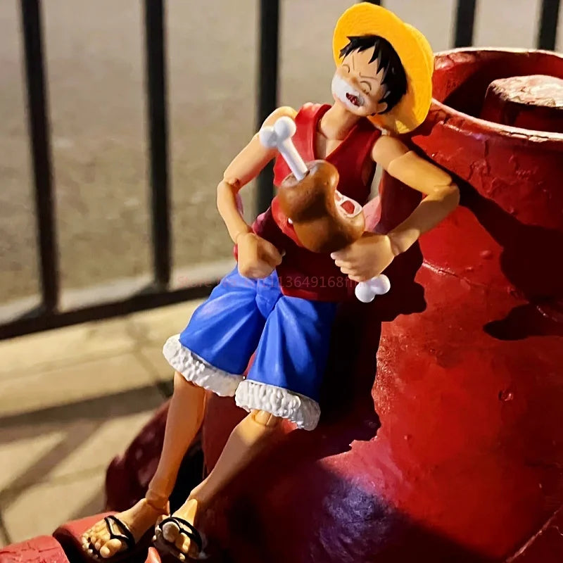 Bandai Shf One Piece Monkey D Luffy Action Figures Articulated Collectible Gear 5 Anime Statue For Anime Fans Collectors Display