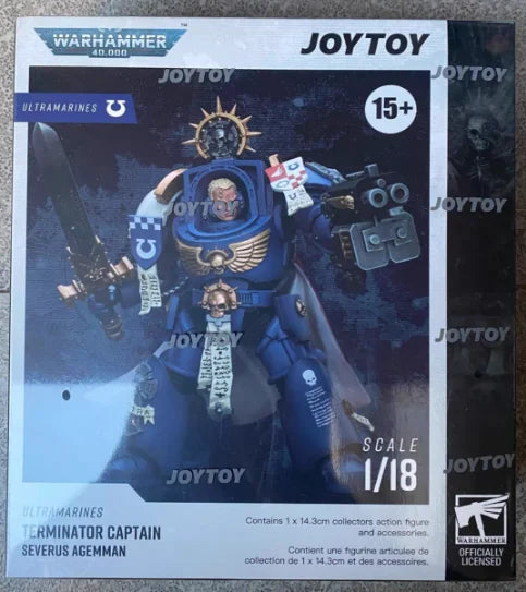 【SF】JOYTOY 1/18 Action Figure Ultramarines Terminator Captain Severus Agemman Model Toys Gifts Collection Ornaments