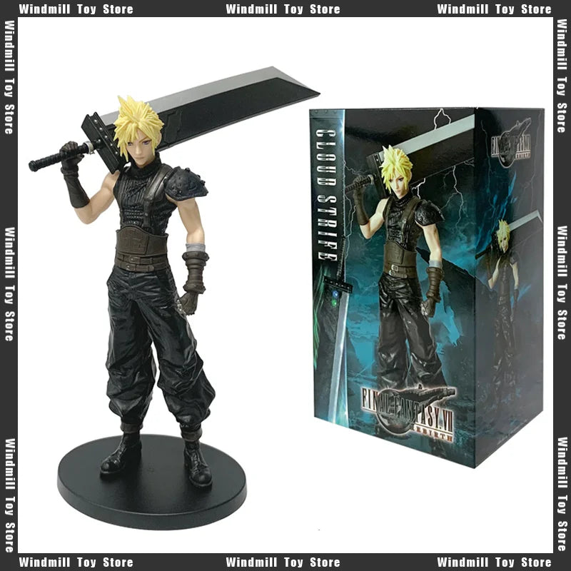 23 см Cloud Strife Final 7 Fantasy Remake Аниме и игри Периферен модел Кукла Фигурка Декорация Играчки Колекции Празнични Подаръци