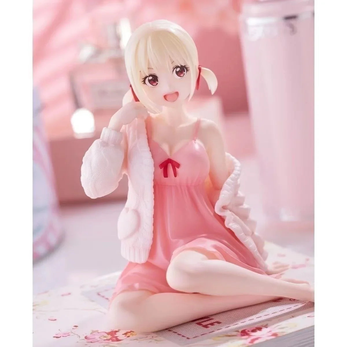 Lycoris Recoil Аниме Фигурки Nishikigi Chisato Кукла Екшън Фигурка Лолита Сладко Момиче Декорация Модел Играчки за Подарък
