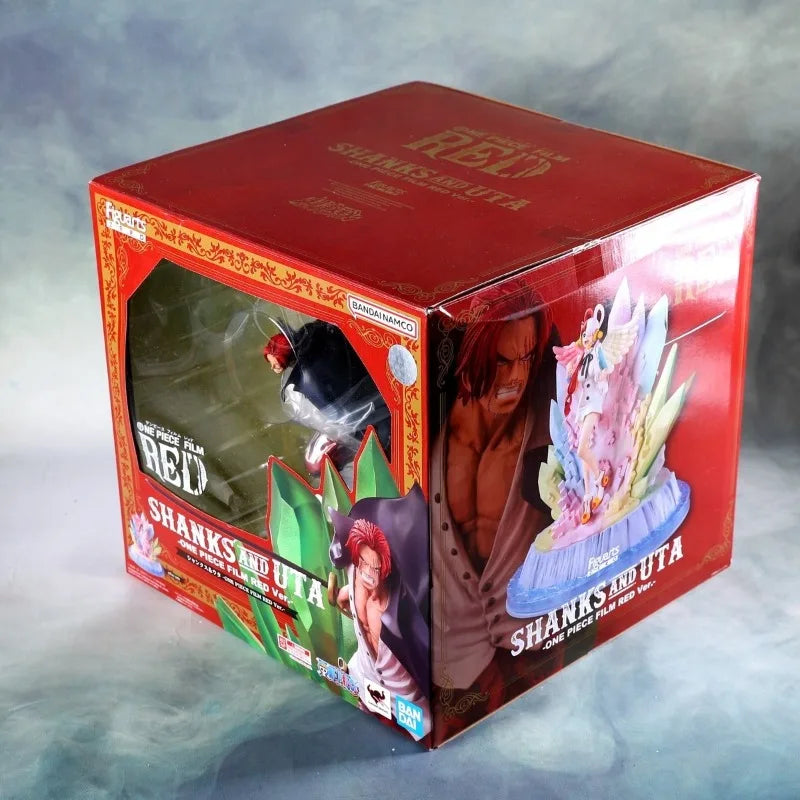 Bandai Original Box One Piece Super Fierce Battle Figuarts Zero Rothaarige Sängerin Shanks Uta Desktop Ornamente Sammlung Geschenke